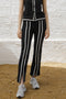 Contrast Pants with Slit